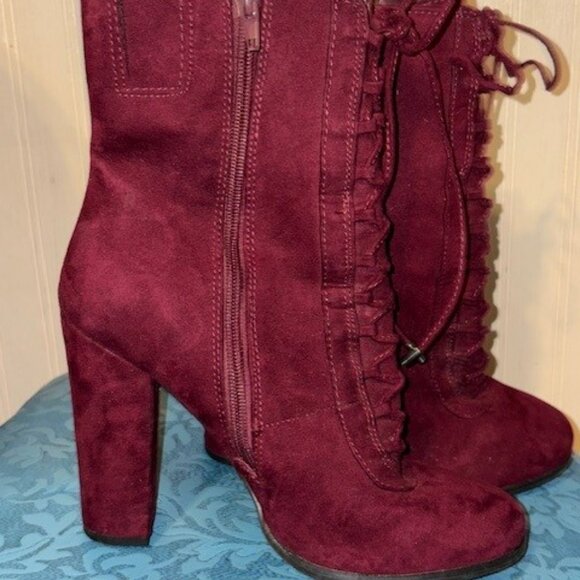Carlos Santana Malbec Sandra Lace Up Booties - Picture 4 of 5